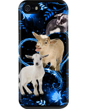 Load image into Gallery viewer, Lovely Phone Case Twinkling Blue Heart Gift For Goat Lovers Phone case
