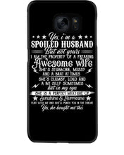 Load image into Gallery viewer, Shes Stubborn Messy And A Brat At Times Black Gift For Husband Phone case
