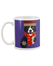 Load image into Gallery viewer, Santa Border Collie In Stock Gift For Dog Lovers Mug
