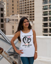 Load image into Gallery viewer, Maryland Girl Loves Boots Horse And Wine  For Personalized Nation Gift Ladies Flowy Tank
