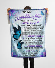 Load image into Gallery viewer, When I Tell You I Love You Grandma Gift For Granddaughter Fleece Blanket
