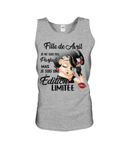 Load image into Gallery viewer, Fille De Avril Je Ne Suis Pas Parfaite Mais Je Suis Une Edition Limitee Unisex Tank Top
