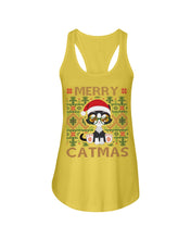 Load image into Gallery viewer, Merry Catmas Cute Funny Gifts Ladies Flowy Tank
