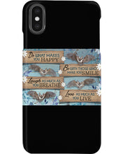 Load image into Gallery viewer, Do What Makes You Happy With Bats Gift For Girls Phone case
