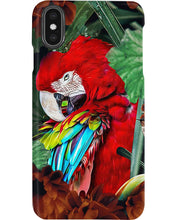 Load image into Gallery viewer, Red Parrot Jungle Forest Gift For Bird Lovers Phone case
