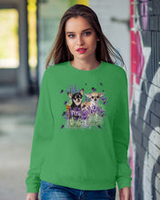 Load image into Gallery viewer, Lovely Phone Case With Lavender Flowers Gift For Chihuahua Lovers Sweatshirt
