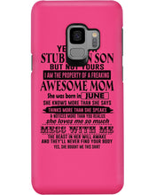 Load image into Gallery viewer, A Stubborn Son Of June     Freaking Awesome Mom For Birthday Gift Phone case
