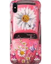 Load image into Gallery viewer, Pink Phone Case With Flowers And Butterfly Gift For Pink Lovers Phone case
