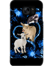 Load image into Gallery viewer, Lovely Phone Case Twinkling Blue Heart Gift For Goat Lovers Phone case
