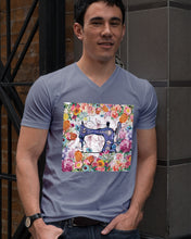 Load image into Gallery viewer, Embroidery Machine Flower Special Custom Design   For Girls Guys V-Neck
