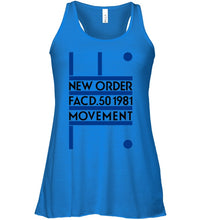 Load image into Gallery viewer, New Order Facd 501981 Movement Simple Unique Custom Design Ladies Flowy Tank
