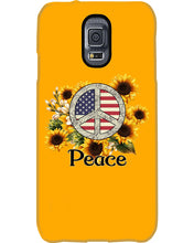 Load image into Gallery viewer, Peace Sign Sunflower Birthday Gift For Girls Phone case
