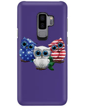 Load image into Gallery viewer, Lovely Phone Case Three Owl With US Flag Gift For Owl Lovers Phone case
