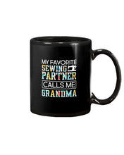 Load image into Gallery viewer, My Favorite Sewing Partner Calls Me Grandma Colorful Design Gift For Sewing Lovers Mug
