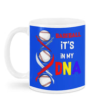 Load image into Gallery viewer, Baseball Be My DNA Gift For Sport Lovers Mug
