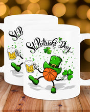 Load image into Gallery viewer, Basketball Saint Patrick's Day Gift For Basketball Lovers Mug
