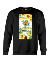 Load image into Gallery viewer, Someone With Childhood Cancer Lights Up My Whole World Trending Sweatshirt

