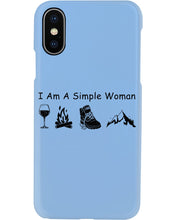 Load image into Gallery viewer, Simple Woman Loves Wine Camping Shoes And Climbing Phone case
