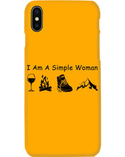 Load image into Gallery viewer, Simple Woman Loves Wine Camping Shoes And Climbing Phone case
