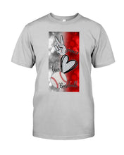 Load image into Gallery viewer, Baseball Peaceful Love Gift For Baseball Lovers Guys Tee
