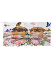 Load image into Gallery viewer, Pekingese With Peonies Gift For Dog Lovers Cloth Face Mask

