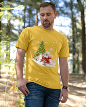 Load image into Gallery viewer, Funny Golden Retrievers Sleep In Red Boots Gift For Dog Lovers Guys Tee
