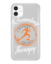 Load image into Gallery viewer, Running Cheaper Than Therapy Gift For Running Lovers Phone case
