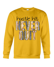 Load image into Gallery viewer, Baseball Hustle Hit Never Quit Gift For Lovers Sweatshirt
