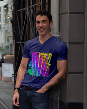 Load image into Gallery viewer, Six Flute Colorful Design Gift For Flute Lovers Guys V-Neck
