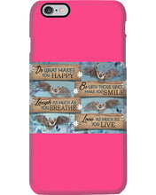 Load image into Gallery viewer, Do What Makes You Happy With Bats Gift For Girls Phone case

