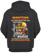 Load image into Gallery viewer, Het Moeilijkste Deel Van Mijn Werk Is Aardig Zijn Tegen Mensen Hoodie
