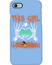 Load image into Gallery viewer, This Girl Loves Halloween Gift For Girls Phone case
