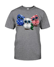 Load image into Gallery viewer, Lovely Phone Case Three Owl With US Flag Gift For Owl Lovers Guys Tee
