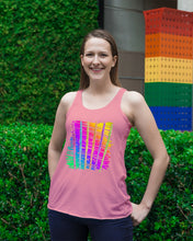 Load image into Gallery viewer, Six Flute Colorful Design Gift For Flute Lovers Ladies Flowy Tank
