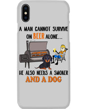 Load image into Gallery viewer, A Man Loves Beer And Dachshund Gift For Dog Lovers Phone case
