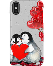 Load image into Gallery viewer, Penguin Forever Love With Red Heart Balloon Gift For Penguin Lovers Phone case
