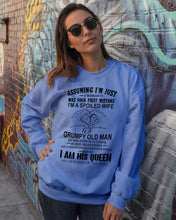 Load image into Gallery viewer, A Spoiled Wife Of An October Grumpy Old Man Birthday Meaningful Gift Sweatshirt

