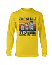 Load image into Gallery viewer, Grab Your Balls It's Canning Season Retro Vintage Unisex Long Sleeve
