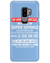 Load image into Gallery viewer, Je Suis Un Homme Chanceux J'ai Line Femme Custom Design Je Suis Son Roi Phone case
