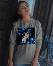 Load image into Gallery viewer, Lovely Phone Case Twinkling Blue Heart Gift For Goat Lovers Unisex Long Sleeve
