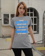 Load image into Gallery viewer, I'm Just Loved Protected And Well Taken Care Of By The Best Boyfriend Guys Tee
