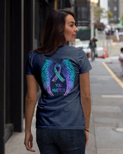 Load image into Gallery viewer, You Matter Ribbon Awareness With Angel Wings Ladies Tee
