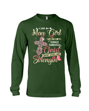 Load image into Gallery viewer, Birthday Gift For May Girl Who Can Do All Things Through Christ Unisex Long Sleeve

