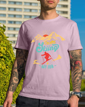 Load image into Gallery viewer, I'm Retired Skiing Is My Job Mountainous Terrain Guys Tee
