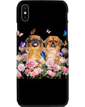 Load image into Gallery viewer, Pekingese With Peonies Gift For Dog Lovers Phone case
