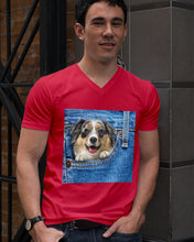 Load image into Gallery viewer, Australian Shepherd In Denim Pocket Gift For Dog Lovers Guys V-Neck
