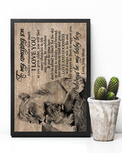 Load image into Gallery viewer, Gift For  Son You'll Always Be My Baby Boy  Custom Design Vertical Poster
