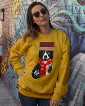 Load image into Gallery viewer, Santa Border Collie In Stock Gift For Dog Lovers Sweatshirt
