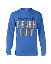 Load image into Gallery viewer, Baseball Hustle Hit Never Quit Gift For Lovers Unisex Long Sleeve
