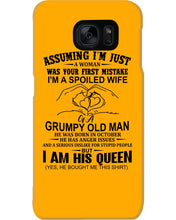 Load image into Gallery viewer, A Spoiled Wife Of An October Grumpy Old Man Birthday Meaningful Gift Phone case
